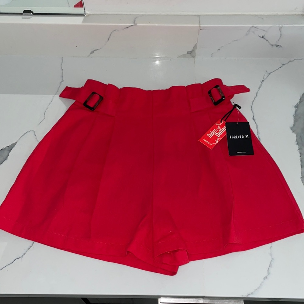 Red forever 21 shorts